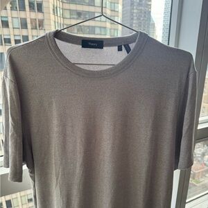 Theory Gray Short Sleeve Tee